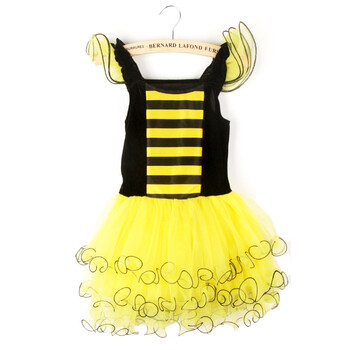 wangrenyuan幼儿园表演演出服装小蜜蜂道具套装 蜜蜂黄 120-130