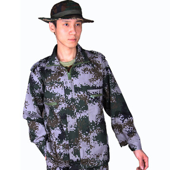 学生军训迷彩服套装林地作训服丛林男女通用户外活动服迷彩服户外训练