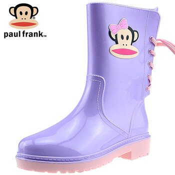 大嘴猴雨鞋女士中筒雨靴女式水鞋中筒胶鞋成人水靴1002 紫色38 图片价格品牌报价 京东