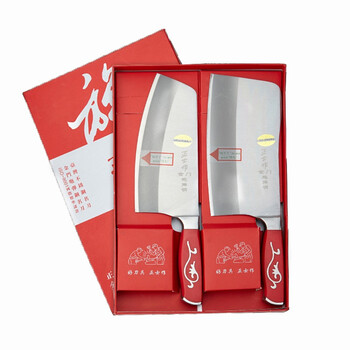 正士作 金门菜刀 家用砍骨刀切肉刀刀具套装 套刀2件套