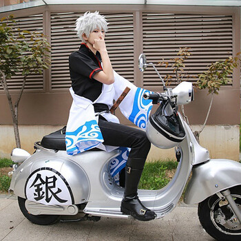 Sai Lv 银魂cosplay服装银魂坂田银时阿银cos衣服道具衣服 假发l 图片价格品牌报价 京东
