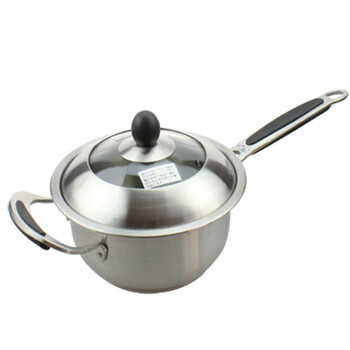 珍珠生活（Pearl Life）H-592日本进口锅具不锈钢汤锅煮奶锅烧锅16cm