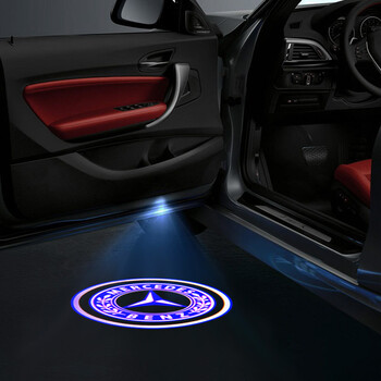 点缤 汽车迎宾灯led镭射灯照地灯车门投射灯 奔驰 gls cls威霆 凌特