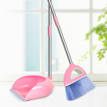 太太乐软毛扫把簸箕套装扫地笤帚扫帚簸箕组合扫把畚斗畚箕粉红色 图片价格品牌报价 京东