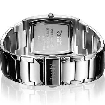 罗西尼(rossini)手表 雅尊商务系列方盘钢带日历防水石英男女表1327