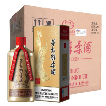 茅臺醇 柔酒 52度 500ml*6瓶 整箱