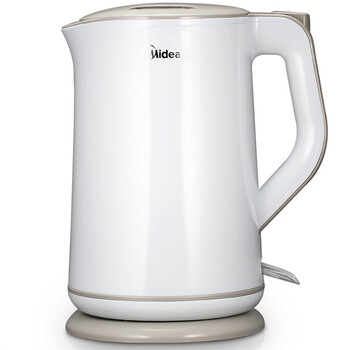 美的（Midea）WQJ1701b 密闭防溢 静音沸腾 双层防烫 进口温控器电热水壶1.7L