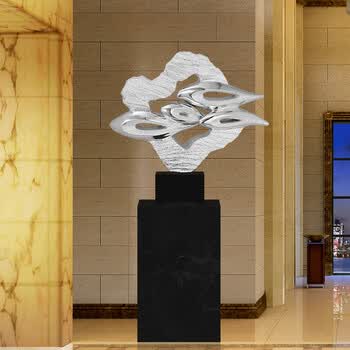 锦庐抽象雕塑摆件酒店样板房艺术品创意流水办公室内家居软装饰品开业