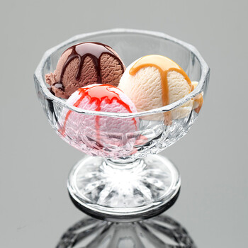 玻璃冰激凌杯雪糕杯甜品杯玻璃杯冰沙碗水果沙拉杯甜品碗冷饮杯果汁