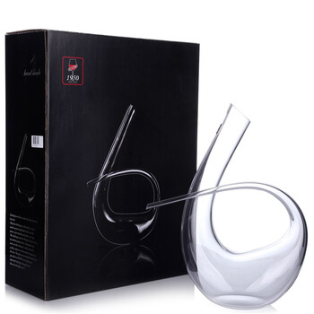 
                                        【京东超市】1950精品黑领结(750ML)纯手工分酒器醒酒器                