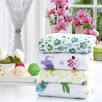 盘丝家纺儿童毛毯婴儿毯 双层加厚保暖超柔 盖毯抱毯 可爱卡通清新棉
