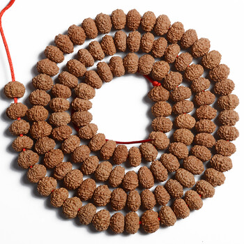 泓辰阁红皮九瓣小金刚菩提子108颗8mm-12mm男女佛珠手链 8mm~9mm_ 5折