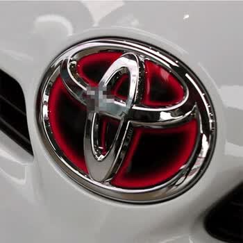 凯美瑞致炫锐志rav4雅力士车标改装贴 三件套/蓝色 雅力士 前标/红色