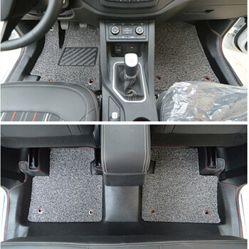 奔腾x40脚垫 2017新款奔腾x40脚垫奔腾x40汽车全包围丝圈脚垫 黑加灰