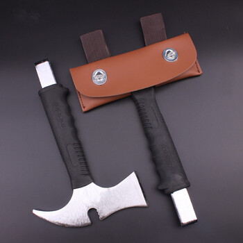 消防腰斧手斧腰斧皮套挂套铸钢手斧板斧破拆工具户外野营装备消防