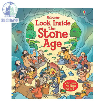 厄斯本看真点 石器时代英文原版Look Inside the Stone Age纸板书