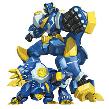 元气勇者星魂2百变机兽霹雳勇士变形合体套装金刚机器人儿童玩具 爆