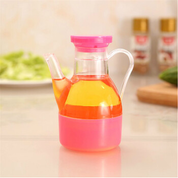 家英 亚克力防漏小油壶 彩色油壶酱油壶 蓝色--2个装