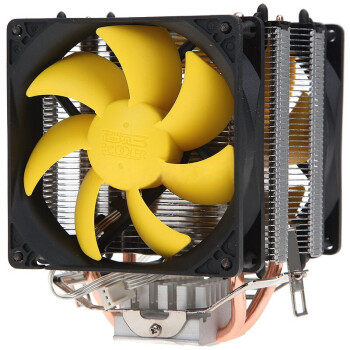 超频三（PCCOOLER）黄海增强版 CPU散热器（9CM风扇/支持1200/AM4/双风扇/配电源转接线/硅脂）