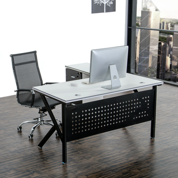 观魅办公家具时尚主管桌钢架组合老板桌办公桌 大班台 电脑桌 经理