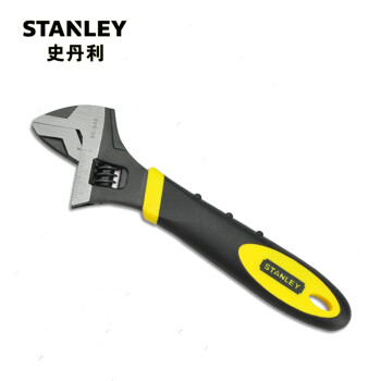 史丹利(Stanley)双色柄铬钒钢活动扳手8英寸 90-948-23 (付款之后即发货)