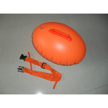 救生球救生圈 游泳装备 海上游泳救生 充气 双气囊 桔色 均码