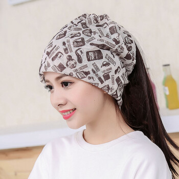 帽子女春纱巾帽透气化疗帽薄款光头睡帽可爱月子帽头巾帽包头帽