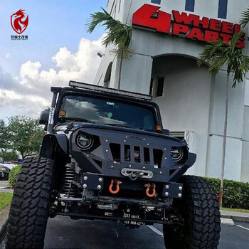 牧马人铠甲前脸 改装前杠 fabfous前杠 牧马人改装