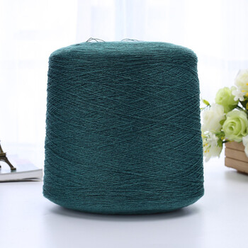 苎麻线纯麻线亚麻线钩针线编织细线季钩帽子线包包线 墨绿