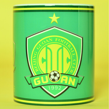 上港申花山东鲁能足球队标马克杯陶瓷球迷生日礼品水杯子 北京国安