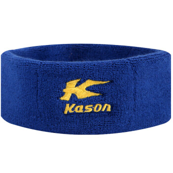 凯胜（KASON）羽毛球篮球网球跑步健身吸汗发带FQAM006-3蓝黄色