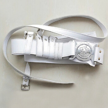 保安外腰带 保安武装带 保安带斜肩带 白色 均码