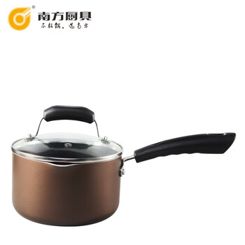 
                                        南方厨具健康不粘锅煮面煮奶锅16CM电磁炉通用NF622 咖啡色                