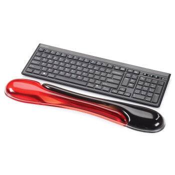 肯辛通（Kensington） 双果冻键盘垫带通风道手腕托键盘架护腕 适用鼠标吃鸡机械键盘护腕手托 62398红色