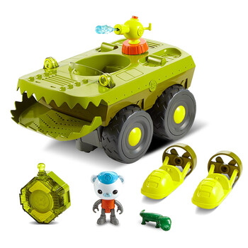 费雪海底小纵队octonauts欢乐章鱼堡迷你舰艇男孩儿童玩具 短吻鳄艇d