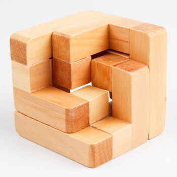 孔明锁鲁班锁玩具 小学生大人益智力早教玩具 本色三人行