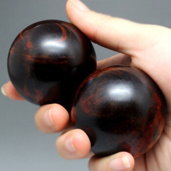 倚楼听风 花梨木红木手球酸枝转球 手握把玩健身球礼物送长辈 酸枝木