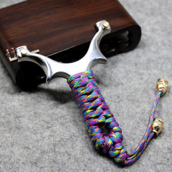 钱先生 扁皮弹弓阿拉善惠民版瞄吉拉拉扁皮弹弓304不锈钢弹弓带瞄点