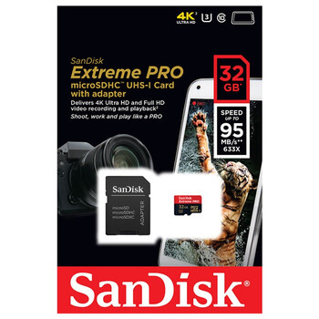 
                                                            闪迪（SanDisk）32GB TF（MicroSD）存储卡 U3 C10 A1 V30 4K 至尊超极速移动版内存卡 读速100MB/s                