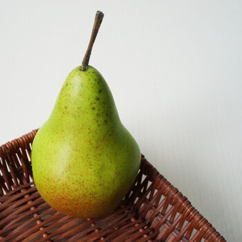 lmdec高仿真水果模型 pu雪梨鸭梨摆设道具 假梨子果蔬装饰品 小鸭梨