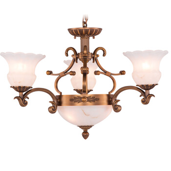科波菲尔 欧式全铜灯 铜灯 餐厅卧室吊灯 M9025-3 led3W暖白光