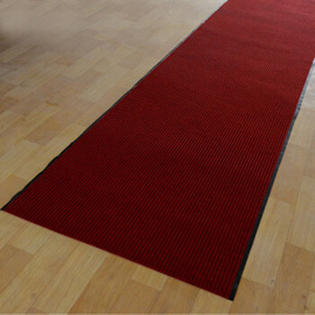 可裁剪地垫门垫楼梯卧室厨房门厅进门防滑脚垫 过道走廊地毯 深红色