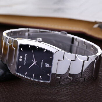 罗西尼(rossini)手表 雅尊商务系列方盘钢带日历防水石英男女表1327