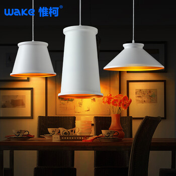 惟柯(wake)ABC管乐吊灯现代简约艺术酒吧台餐厅灯具灯饰北欧宜家灯饰WD998 小号内金色