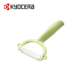 京瓷KYOCERA 陶瓷刀套装 5.5寸彩色菜刀搭配砧板削皮器FK-140 刀具三件套 绿色