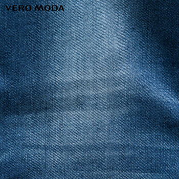 Vero Moda经典磨白兜口铆钉修身牛仔裤|315132010 162深牛仔蓝 165/68A/M/R