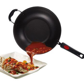 
                                        爱仕达炒锅ASD红点握姿少油烟不粘锅 烹饪锅具GT8332WG 32cm                