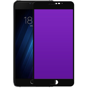 魅族u10抗蓝光钢化膜全屏贴膜 适用于魅族魅蓝u10手机屏幕保护膜 紫光