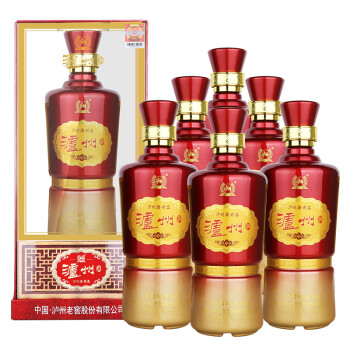 瀘州老窖 瀘州酒珍品(紅)38度 整箱裝白酒 500ml*6瓶(箱內含禮品袋3只