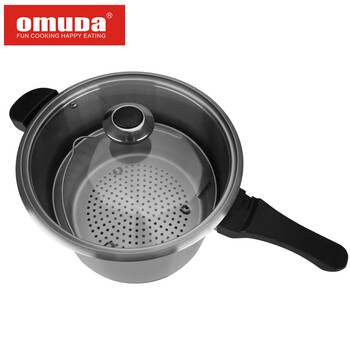 
                                        欧美达（omuDa） 欧美达高压锅不锈钢压力锅节能高速锅电压力气锅24cm 配蒸笼                